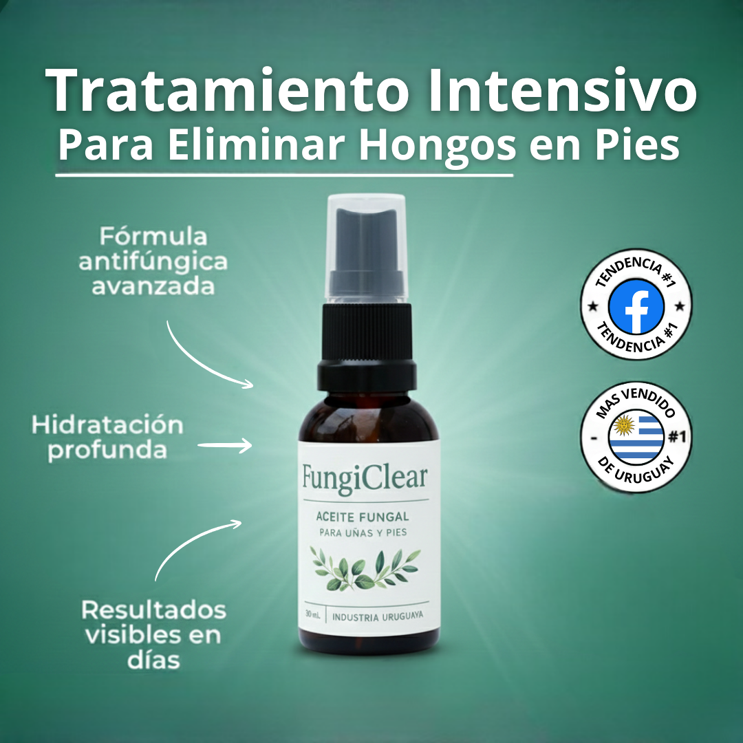 FUNGICLEAR : El aceite que elimina y previene el 99.9% del pie de atleta