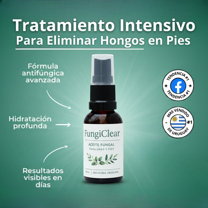 FUNGICLEAR : El aceite que elimina y previene el 99.9% del pie de atleta